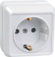 Розетка 1-м ОП Октава 16А РС20-3-ОБ с заземл. IP20 бел. ИЭК ERO11-K01-16-DC ERO11-K01-16-DC
