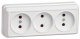Розетка 3-м ОП Октава 10А IP20 без заземл. бел. ИЭК ERO30-K01-10-DC ERO30-K01-10-DC