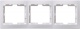 Рамка 3-м КВАРТА РГ-3-КБ горизонт. бел. ИЭК EMK30-K01-DM EMK30-K01-DM