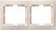 Рамка 2-м КВАРТА РГ-4-ККм горизонт. крем. ИЭК EMK20-K33-DM EMK20-K33-DM