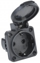 Розетка панельная MAGNUM 2P+PE 16А IP54 РП14-3 с защ. крышкой с заземл. черн. IEK PSN71-016-3-2-54-K02 PSN71-016-3-2-54-K02