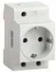 Розетка силовая ИЭК РАр10-3-ОП с заземл. на DIN-рейку ИЭК MRD10-16 MRD10-16