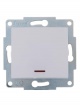 Механизм выключателя 1-кл. 1п СП Karina 10А IP20 с подсветкой бел. LEZARD 707-0288-111 707-0288-111