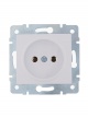 Механизм розетки 1-м СП Karina 16А IP20 без заземл. термопласт бел. LEZARD 707-0288-121B 707-0288-121B