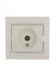 Розетка проходная TV СП Mira крем./крем. LEZARD 701-0303-129 701-0303-129