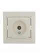 Розетка оконечная TV СП Mira крем/крем. LEZARD 701-0303-130 701-0303-130