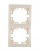 Рамка 2-м Mira вертикал. крем. LEZARD 701-0300-152 701-0300-152
