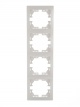 Рамка 4-м Mira вертикал. бел. LEZARD 701-0200-154 701-0200-154