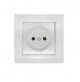 Розетка 1-м СП Бриллиант 16А IP20 без заземл. бел. UNIVersal 7947588 7947588