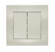 Выключатель 2-кл. СП Бриллиант 10А IP20 сл. кость UNIVersal 7948622 7948622