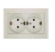 Розетка 2-м СП Бриллиант 16А IP20 с заземл. сл. кость UNIVersal 7948752 7948752