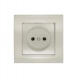 Розетка 1-м СП Бриллиант 16А IP20 без заземл. сл. кость UNIVersal 7948806 7948806