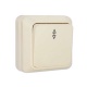 Переключатель проходной 1-кл. ОП Олимп 10А IP20 сл. кость UNIVersal Б-О0025 Б-О0025