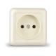 Розетка 1-м ОП Олимп 16А IP20 без заземл. сл. кость UNIVersal Б-О0022 Б-О0022