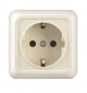 Розетка 1-м ОП Олимп 16А IP20 с заземл. сл. кость UNIVersal Б-О0028 Б-О0028