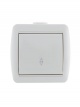 Переключатель проходной 1-кл. ОП Nata 10А IP20 бел. LEZARD 710-0200-105 710-0200-105