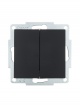 Выключатель 2-кл. СП Vesna механизм черн. бархат LEZARD 742-4288-101 742-4288-101