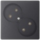 Розетка 2-м СП Simon24 16А IP20 2х2P без защ. шторок механизм графит Simon 2450457-038 2450457-038