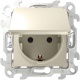 Розетка 1-м СП Simon24 Push&Go 16А IP44 2P+E механизм сл. кость Simon 2420448-031 2420448-031