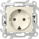 Розетка 1-м СП Simon24 Push&Go 16А IP20 2P+E без защ. шторок механизм сл. кость Simon 2420434-031 2420434-031