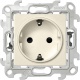 Розетка 1-м СП Simon24 Push&Go 16А IP20 2P+E защ. шторки механизм сл. кость Simon 2420432-031 2420432-031