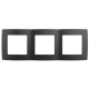 Рамка 3-м 12-5003-05 антрацит ЭРА Б0014765 Б0014765