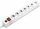 Удлинитель с сетевым фильтром 6х3м с заземл. 10А IP20 BU-SP3_USB_2A-W 2.2кВт CCA бел. BURO 992311 992311