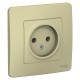 Розетка 1-м СП Blanca 16А IP20 250В без заземл. без защ. шторок беж. SE BLNRS000017 BLNRS000017