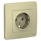 Розетка 1-м СП Blanca 16А IP20 250В с заземл. без защ. шторок беж. SE BLNRS001017 BLNRS001017