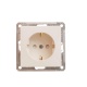 Розетка 1-м СП W59 16А IP20 с заземл. защ. шторки механизм сл. кость SE RS16-152-2-86 RS16-152-2-86