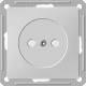 Розетка 1-м СП W59 16А IP20 без заземл. защ. шторки механизм бел. SE RS16-151-1-86 RS16-151-1-86