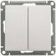 Переключатель проходной 2-кл. СП W59 10А IP20 10AX механизм бел. SE VS610-256-1-86 VS610-256-1-86