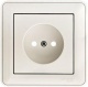 Розетка 1-м СП W59 16А IP20 без заземл. защ. шторки бел. SE RS16-151-18 RS16-151-18