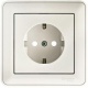 Розетка 1-м СП W59 16А IP20 с заземл. защ. шторки в сборе бел. SE RS16-152-18 RS16-152-18