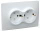 Розетка 2-м СП Кварта РСш12-3-КБ 16А IP20 с заземл. защ. шторки бел. IEK ERK21-K01-16-DM ERK21-K01-16-DM