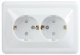 Розетка 2-м СП Вега РСш12-3-ВБ с заземл. контактом и защ. штор 16А бел. IEK ERV24-K01-16-DM ERV24-K01-16-DM