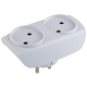 Разветвитель 2-м без заземл. 16А IP20 SP-2-W бел. Эра C0045520 C0045520