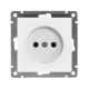 Розетка 1-м СП Афина 16А IP20 без заземл. механизм бел. Universal A0022 A0022