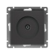 Розетка телевизионная TV 1-м СП Афина механизм графит Universal A0027-Gr A0027-Gr