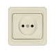 Розетка 1-м СП Валери 16А сл. кость UNIVersal Б-В0022 Б-В0022