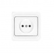 Розетка 1-м СП Валери 16А IP20 без заземл. бел. UNIVersal В0022 В0022