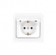 Розетка 1-м СП Валери 16А IP20 с заземл. с крышкой бел. UNIVersal В0029 В0029