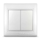 Выключатель 2-кл. СП Севиль 10А IP20 бел. UNIVersal С0023 С0023