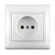 Розетка 1-м СП Севиль 16А IP20 без заземл. бел. UNIVersal С0022 С0022