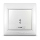 Переключатель проходной 1-кл. СП Севиль 10А IP20 с подсветкой бел. UNIVersal С0125 С0125