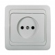 Розетка 1-м СП Classico 2022 16А IP20 бел. ASD / IN HOME 4680005959891 4680005959891