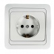 Розетка 1-м CLASSICO с заземл. 2028 бел. ASD / IN HOME 4680005959907 4680005959907
