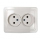 Розетка 2-м СП Classico 2102 16А IP20 бел. ASD / IN HOME 4680005959914 4680005959914