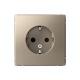 Розетка ArtGallery 16А с заземл. защ. шторки механизм шампань SE GAL000545 GAL000545