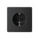 Розетка ArtGallery 16А с заземл. механизм карбон SE GAL001043 GAL001043